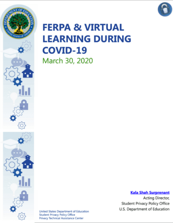 Screenshot of FERPA and Virtual Learning During COVID-19 Presentation